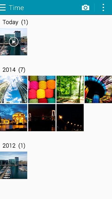 Go to the required folder.Press and hold the required file.