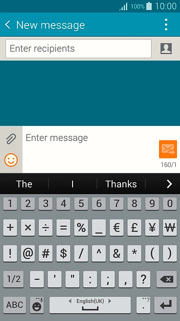 Press the required numbers or the required symbols.
