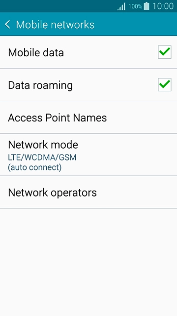 Press Access Point Names.