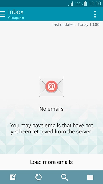 Press the new email message icon.