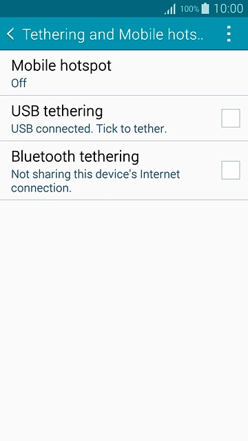 Press Mobile hotspot.