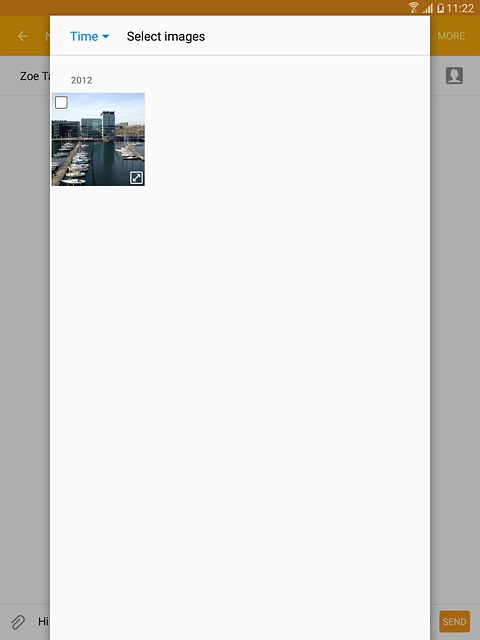 Press the required picture to select it.