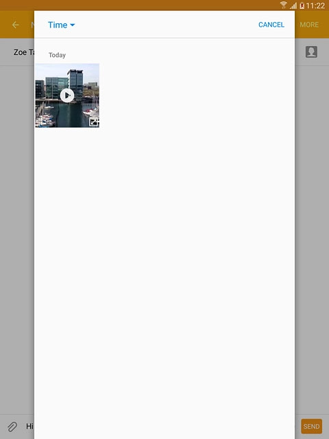 Press the required video clip.