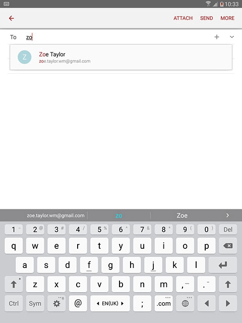 Key in the first letters of the required contact.Matching contacts are displayed.Press the required contact.Repeat the procedure to add more recipients.