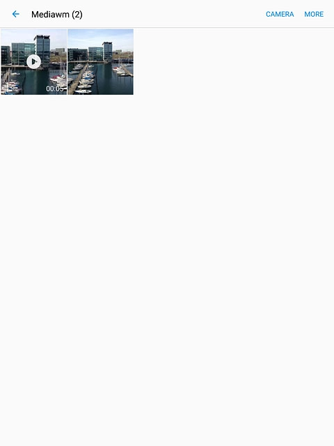 Go to the required folder.Press and hold the required file.