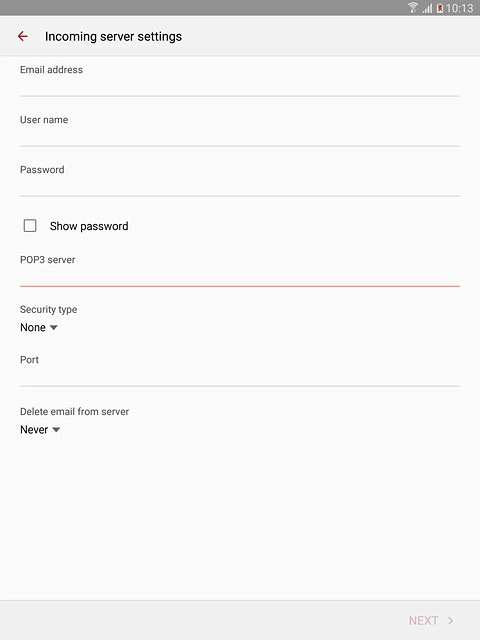 Press the drop down list below 