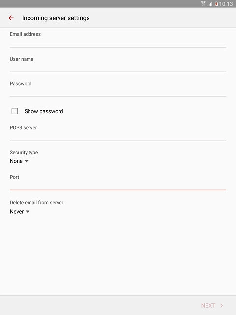 Press the drop down list below 