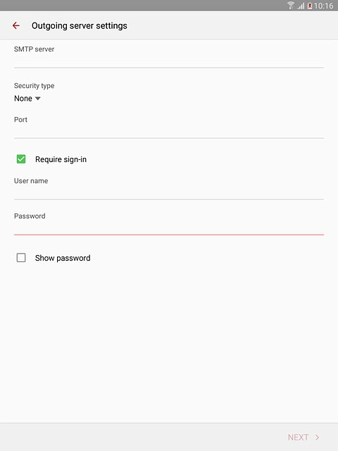 Press the field below 