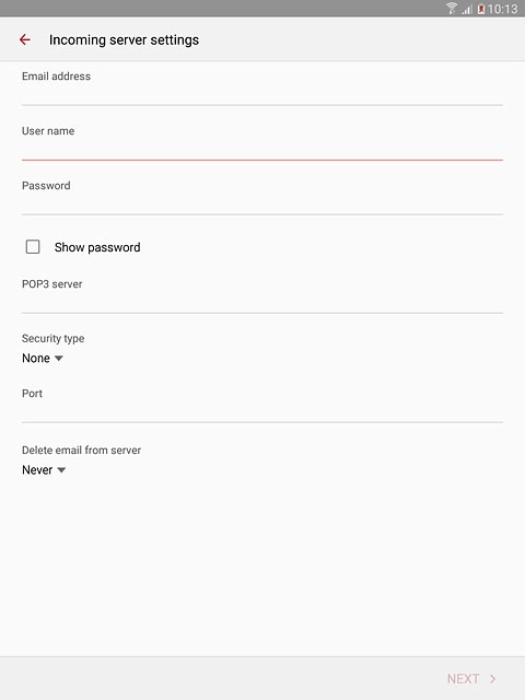 Press the field below 