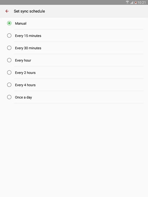 Press Manual or the required period.