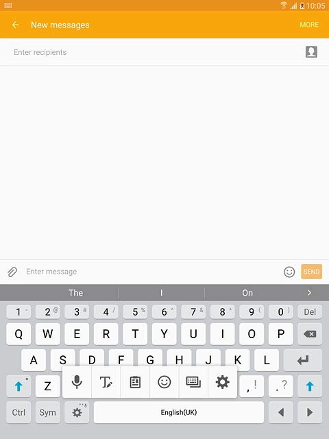 Press the settings icon.