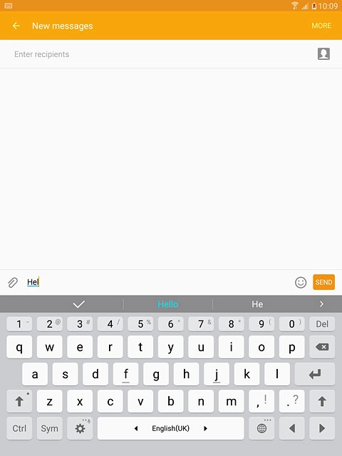 Press arrow right to see more words.