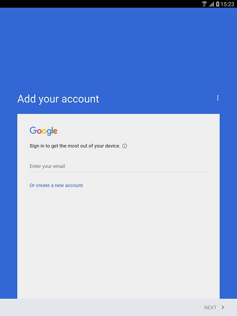 Press Enter your email and key in the username for your Google account.