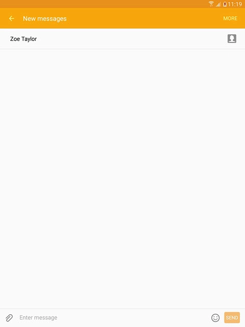 Press Enter message.Write the text for your picture message.