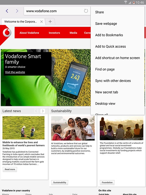 Press Add to Bookmarks.