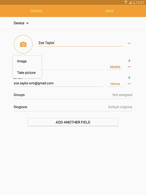 To take a new picture:Press Take picture.