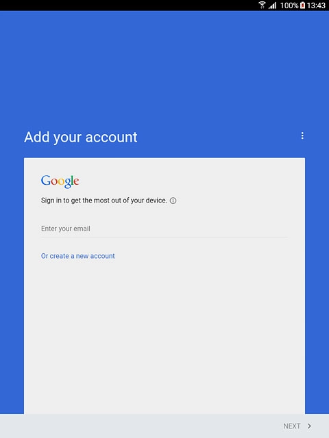 Press Enter your email and key in the username for your Google account.