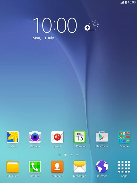 When the battery charging icon is displayed, charging is in progress.