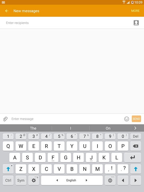 Slide your finger right or left on space to select the required language.