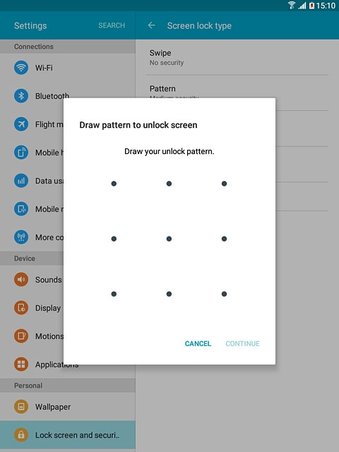 Press and drag a point to connect at least four points.