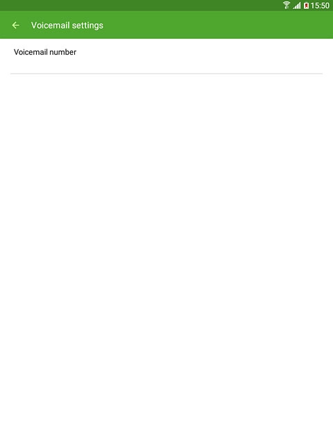 Press Voicemail number.