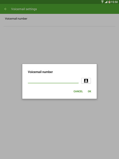 Key in +61414121121 and press OK.