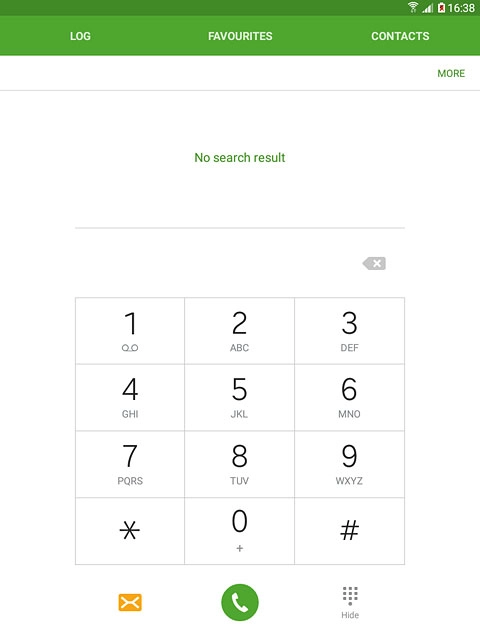 Press and hold 1 to call voicemail.