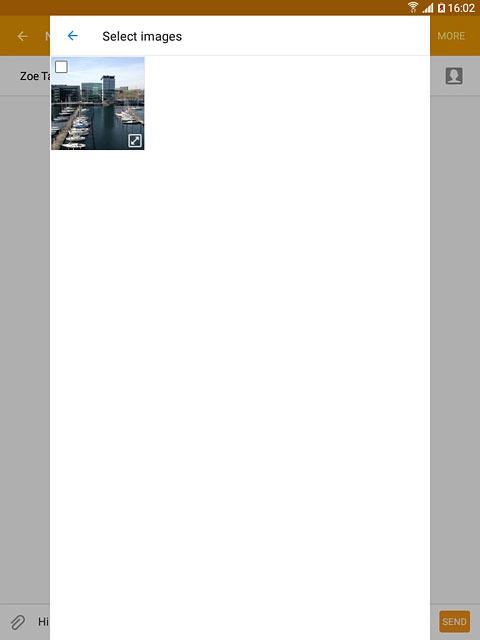 Press the required picture to select it.