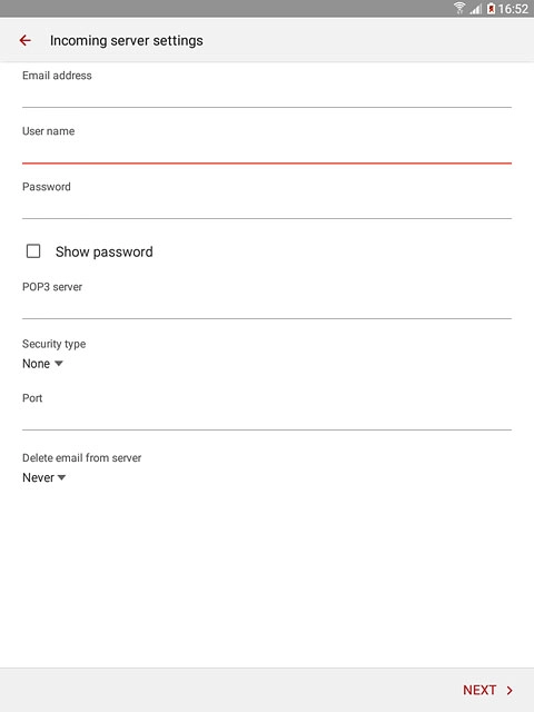 Press the field below 