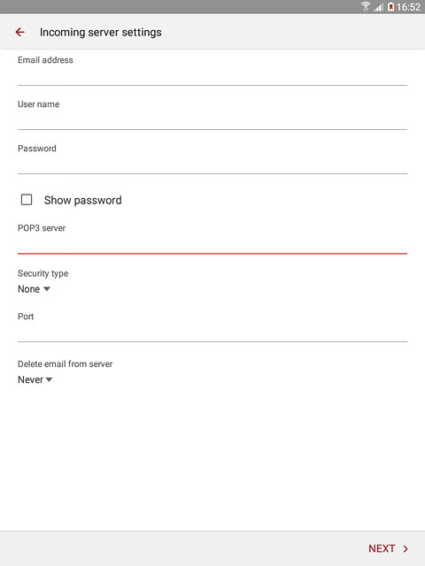 Press the drop down list below 