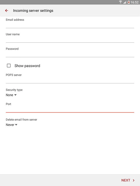 Press the drop down list below 
