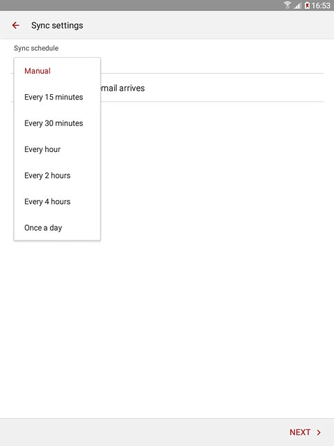 Press Manual or the required period.