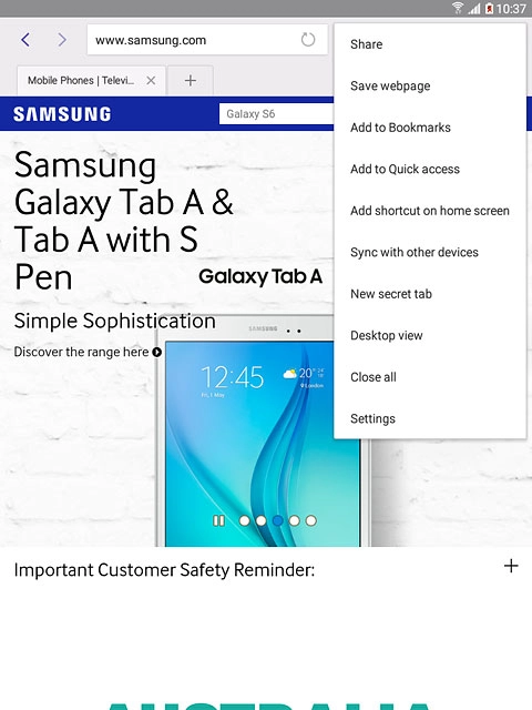 Press Add to Bookmarks.