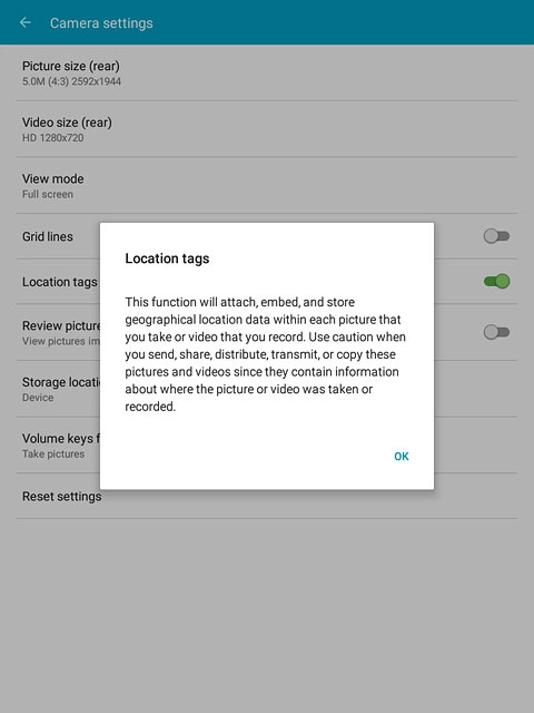 If you turn on the function:Press OK.