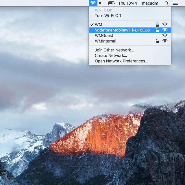 Click the name of your Wi-Fi hotspot.