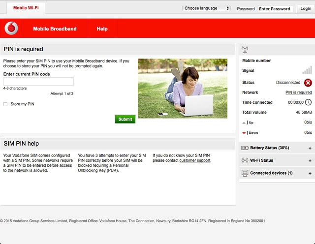 If you're asked to key in your PIN:Highlight the field below 