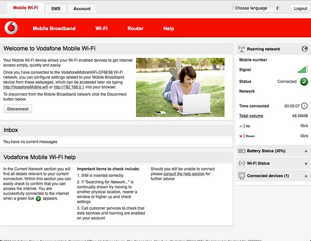Click Disconnect.The internet connection is ended.