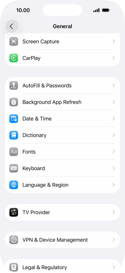 Press Background App Refresh.