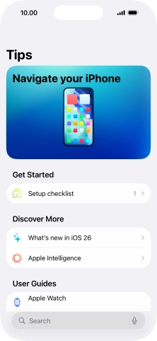 Slide your finger upwards starting from the bottom of the screen to return to the home screen.