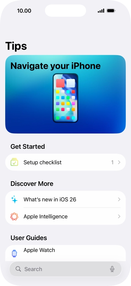 Slide your finger upwards starting from the bottom of the screen to return to the home screen.