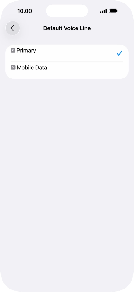 Press the required price plan.