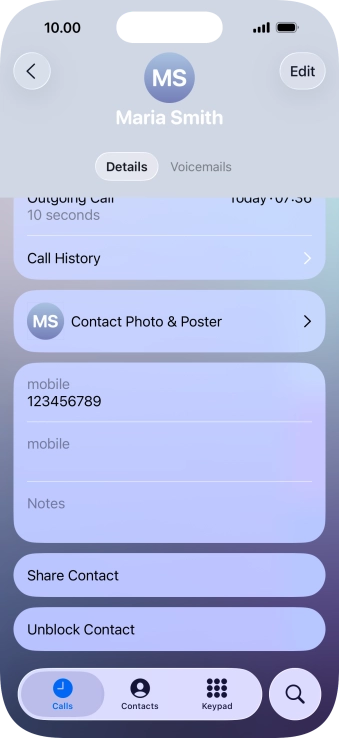 Slide your finger upwards starting from the bottom of the screen to return to the home screen.