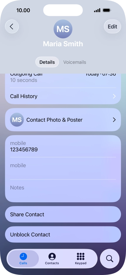 Slide your finger upwards starting from the bottom of the screen to return to the home screen.