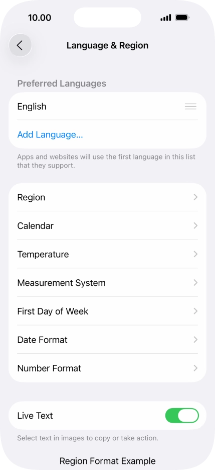 Press Add Language....