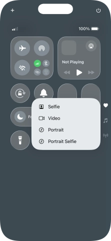 Press and hold the required function to see more actions.