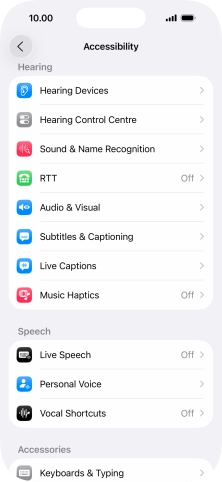Press the required category below 