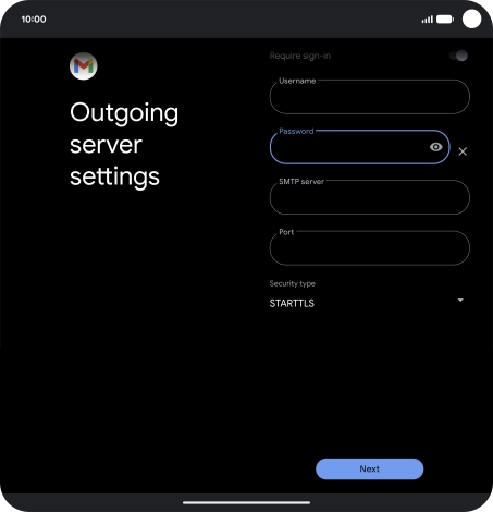 Press the field below 