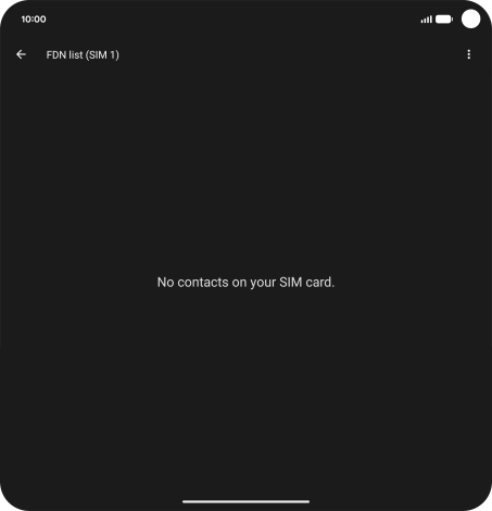 Press the menu icon.