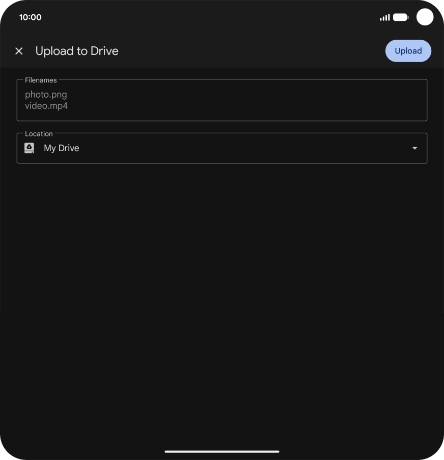 Press the field below 