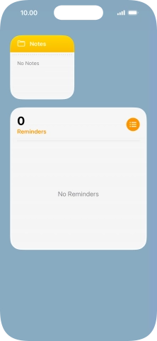 Press and hold the required Widget Stack.
